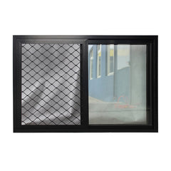 Small aluminium upvc windows and doors mosquito screen sliding window with inside grill elegant house bedroom on China WDMA