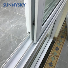 Sound insulation double glass vinyl upvc sash sliding window cost on China WDMA