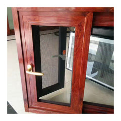 Sound proof aluminium casement windows design with inbuilt blinds on China WDMA