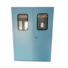 Soundproof door push-pull steel stainless steel clean room door can be customized to a variety of specifications on China WDMA