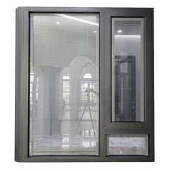 Soundproof large size fixed aluminium corner window