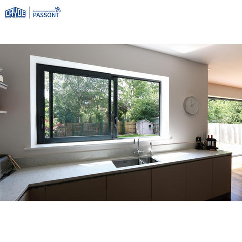 Soundproof window Foshan factory price aluminium sliding glass window on China WDMA