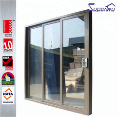 Special Style Double Track Powder Coated Bedroom Aluminum Sliding Door on China WDMA