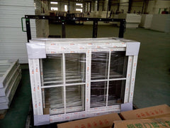 Stable quality two and three track upvc sliding windows with glass