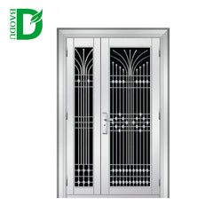 Stainless Steel Storm Security design Doors Exterior Double Door on China WDMA