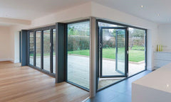 Standard Patio Aluminum Frame Glass Stack Bifold Doors Sliding Doors Hardware on China WDMA