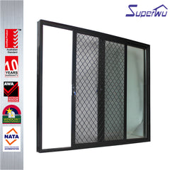 Strong Quality standard aluminum burglar proof sliding glass doors on China WDMA