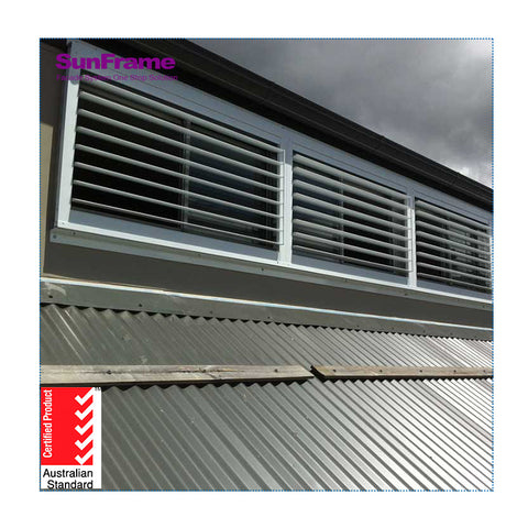 Sun Frame OEM Aluminum Exterior Shutter Louvered Windows Aluminum Window Louver Price on China WDMA