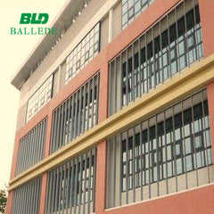 Sun shade aerofoil fixed facades window aluminium louver panel/aluminium louvered on China WDMA