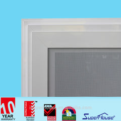 Superhouse aluminium frame sliding glass window aluminum with security mesh