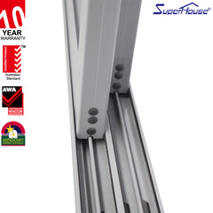 Superhouse aluminium frame unbreakable glass door slide with low price on China WDMA