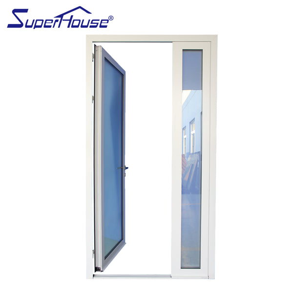 Superhouse fiberglass french doors aluminium bedroom one way glass door with AS2047 on China WDMA