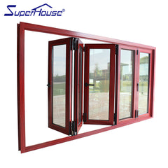 Superhouse high-end design interior or exterior used aluminium glass bifold door on China WDMA