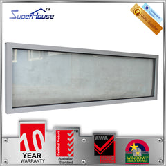 Superhouse new design aluminum fixed clear glass windows with built in blinds on China WDMA