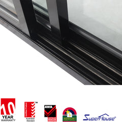 Superhouse outdoor aluminium triple sliding door stained glass sliding doors on China WDMA