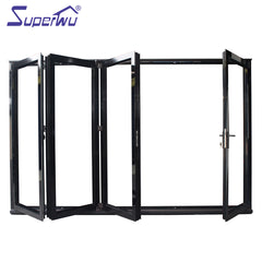 Superwu Australian Standard AS2047 AS/NZS2208 AS1288 aluminum exterior glass folding door on China WDMA