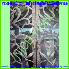 Swing Open Style Church Door Exterior Top-selling Security Wrought Iron Door Used For House on China WDMA