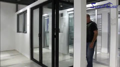 Superhouse high-end design interior or exterior used aluminium glass bifold door on China WDMA