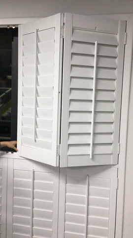 Sun Adjustable Privacy Wood Bifold Louver Shutter Doors on China WDMA