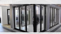 competitive price china market external folding patio doors aluminum bifolding door on China WDMA