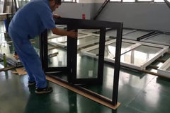 Residential Aluminum frame bi-folding window on China WDMA