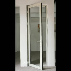 Thermal break aluminum tempered glass french external door on China WDMA