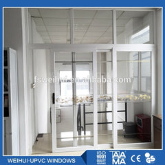 Tempered Glass Leaded Fancy Interior Balcony Sliding Upvc European Style 3 Panel Accordion External Patio Used French Door on China WDMA