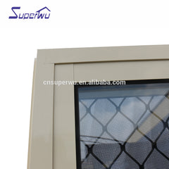 Tempered Glass Sliding Door/Aluminium Frame tempered glass interior Door with Grill Design on China WDMA