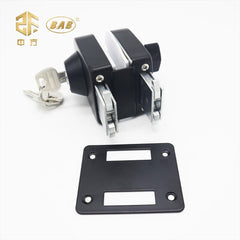 Tempered Glass sliding door Lock Frameless Stainless Steel 304 glass to wall 2 way lock on China WDMA