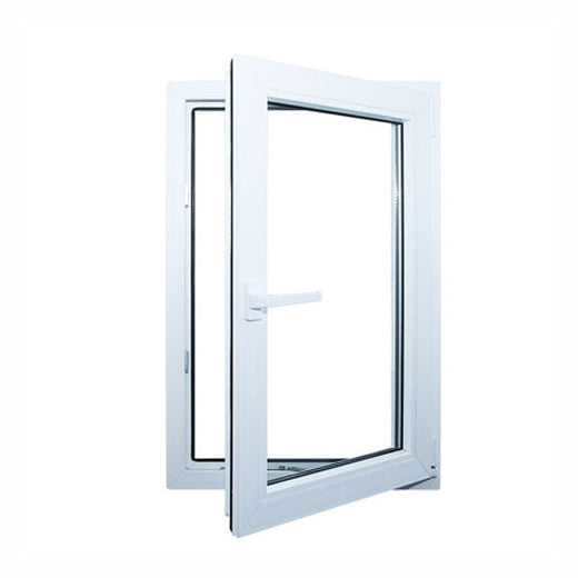 Tempered glass bathroom window upvc pvc double glaze windows upvc single sash window