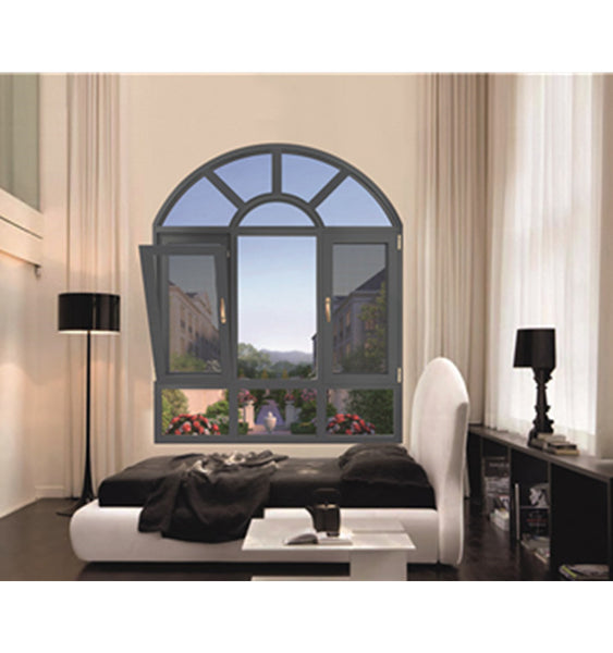 That open arched top casement dual pane windows aluminum arched casement window on China WDMA