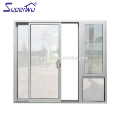 The newest half glass sliding door french restaurant entrance doors on China WDMA