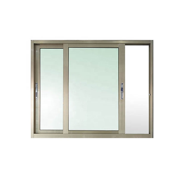 Thermal break double glass aluminum frame horizontal slider window on China WDMA