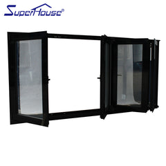 Thermal brokenly profile aluminium bifolding windows house window for sale on China WDMA