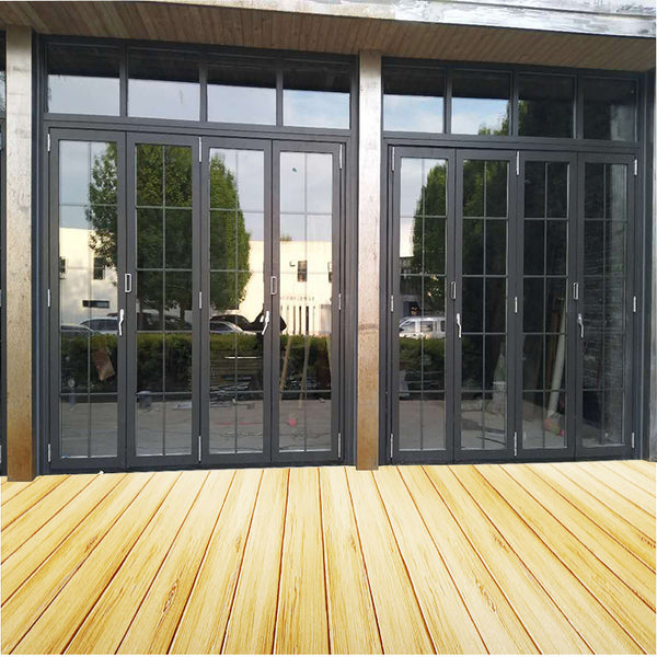 Classic Series Thermal Break Aluminum Heavy Duty Bi-Fold Glass Door on China WDMA