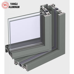 Thermally insulated system for outward opening windows aluminium profile