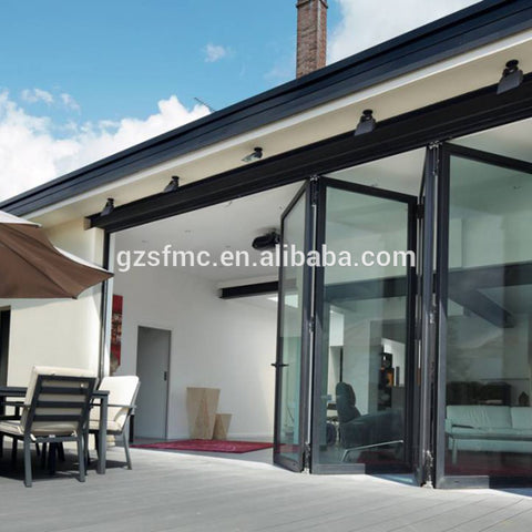 Three Panels Horizontal Storm Custom Color Accordion Door Low-E on China WDMA