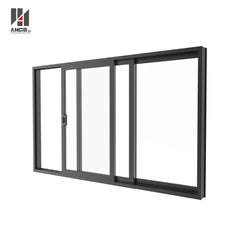 Three track three panels aluminum glass stacking sliding patio door on China WDMA