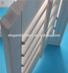 Tilt rod on the middle of panel Timber material louver PVC Plantation Shutter from China on China WDMA