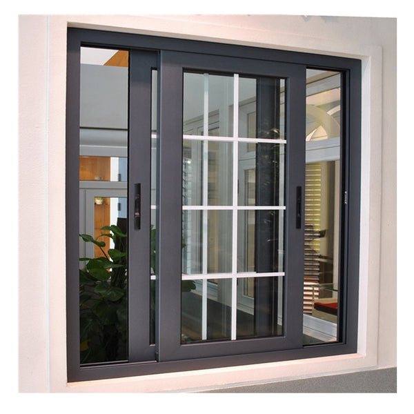 Tinted Tempered Glass Sliding Windows Simple Iron Windows Grills Design Modern House Sliding Window on China WDMA