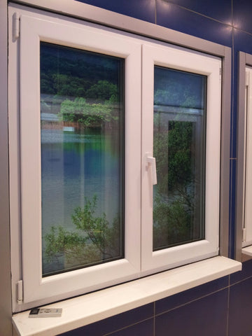 Tinted glass pvc tilt and turn aluminium bottom hung casement windows on China WDMA