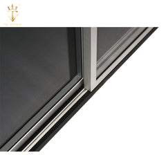 Top Window 3 Panel Sliding Glass Door Floor Guides CE Good Aluminum Profile And Fittings Door on China WDMA