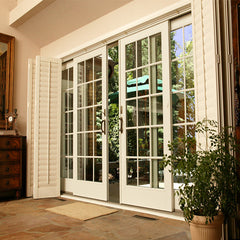 Top Window 96x80 Sliding Glass Door 3 Panel Sliding Patio Door Price Aluminum Door on China WDMA