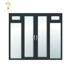 Top Window PVC Upvc Aluminium Glass Inserted Sliding Folding Awning French Door with Manufacuting Price on China WDMA