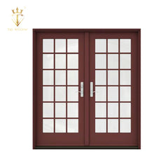 Top Window PVC Upvc Aluminium Glass Inserted Sliding Folding Awning French Door with Manufacuting Price on China WDMA