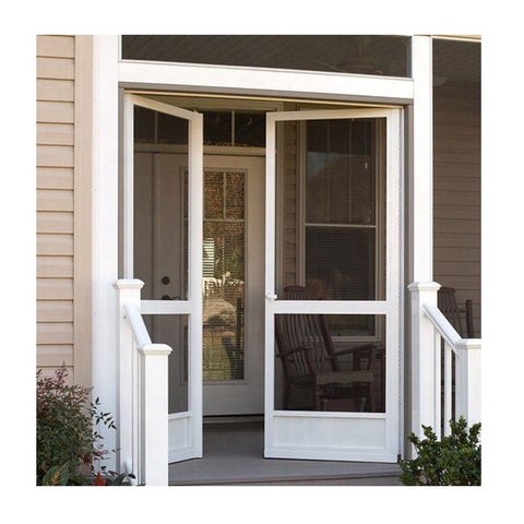 Top Window Tempered Glass Doors Exterior French Aluminium Casement Door Manufacturer on China WDMA