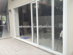 Top quality 3 track PVC sliding door with blinds inside on China WDMA