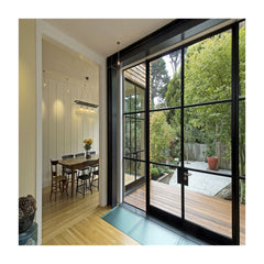 Top quality bifold patio entry door wrought iron french door and window deign for factory price on China WDMA