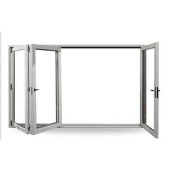 Top quality exterior main entrance aluminum bi folding glass door system on China WDMA