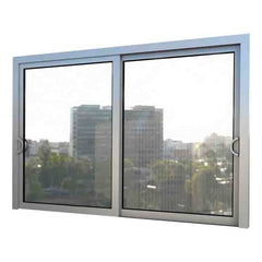 Top window factory aluminum triple 3 tracks channel interior sliding window on China WDMA